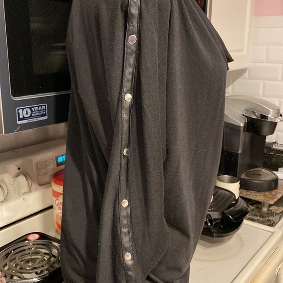 Z womens BEverly Drive casual solid black stretch plus size top 1X - Picture 2 of 5